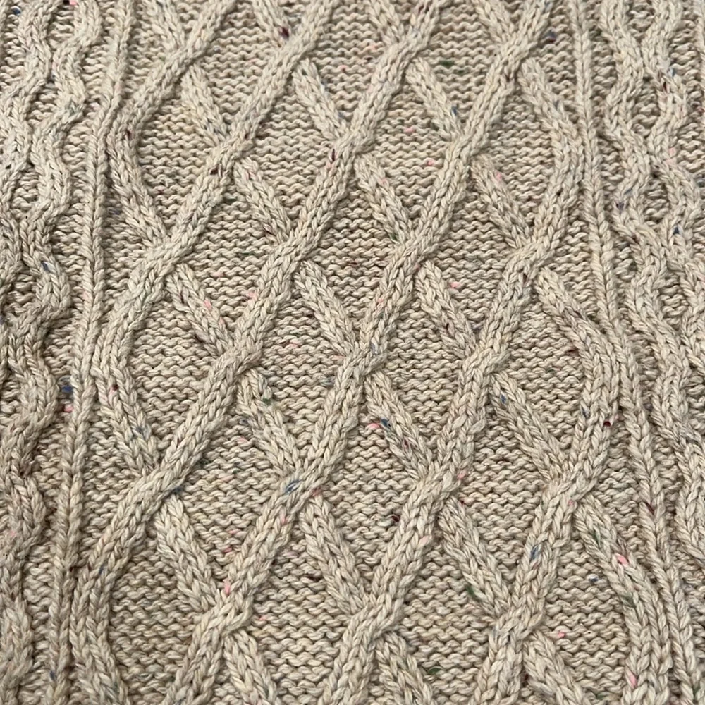 J. Crew Heather Khaki Donegal Cable Crewneck Sweater/NWT/XXL - Picture 4 of 10